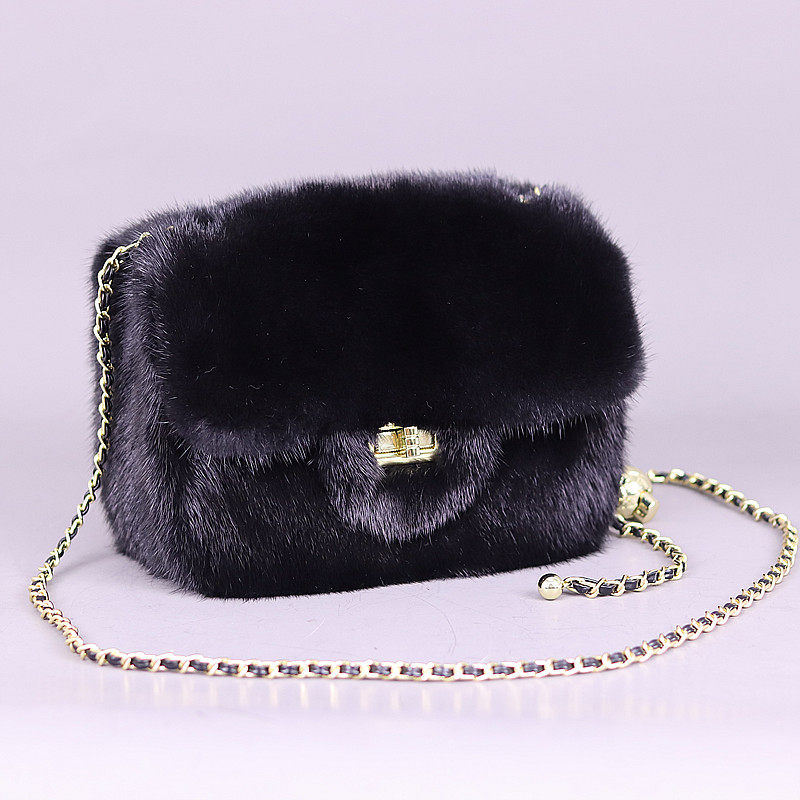 小香风貂皮包方胖子小金球包女2025新款百搭单肩斜挎真皮草链条包,箱包皮具/热销女包/男包,小方包,淘宝优惠券,粉丝福利购,淘宝优惠卷