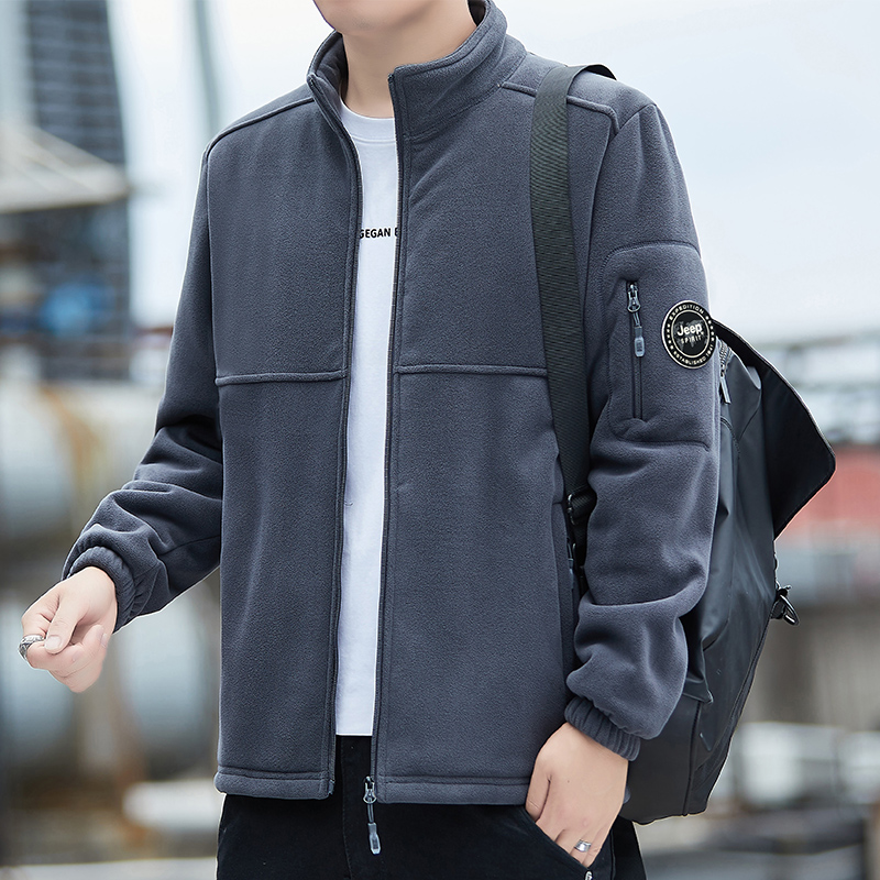 JEEPSPIRIT奥粒绒立领夹克