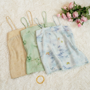 丹雅集汉服新中式吊带连衣裙内搭夏季日常款女国风精致天丝高端
