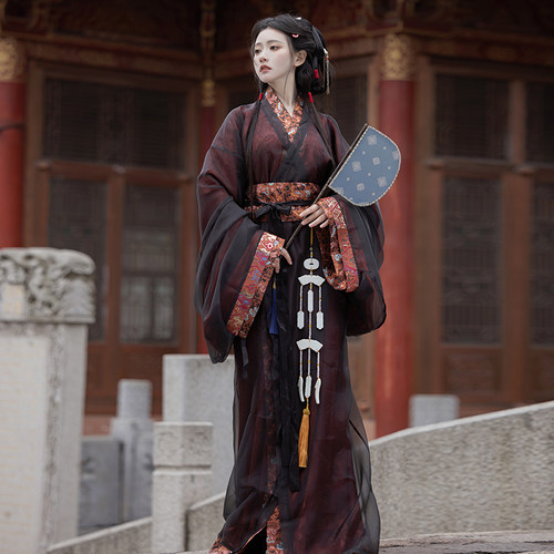 虞美人战国袍汉服超仙大放量