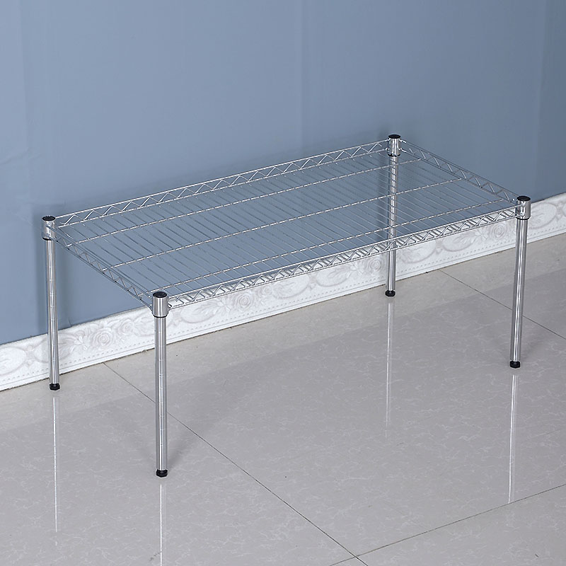 厨房置物架微波炉架一层不锈钢色收纳架烤箱架橱柜隔层分层架单层