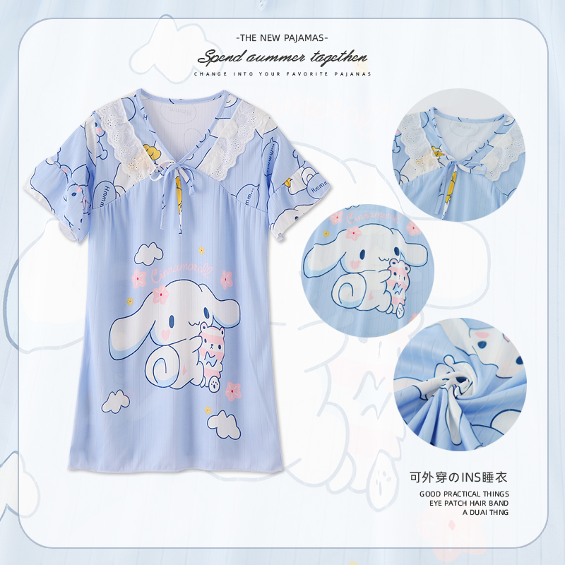 2025夏季女童睡衣短袖女孩家居服