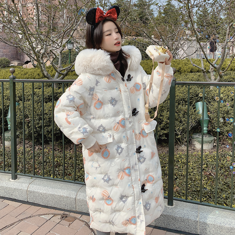 现货卡通印花刺绣大毛领服262D6793P185K268，女装棉衣/棉服，沁古纱衣