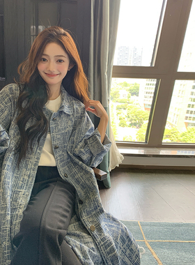 【秋季现货】原创 提花牛仔长款风衣Q9962 P155 K228