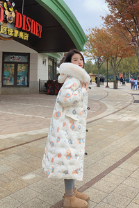 大量现货卡通印花刺绣大毛领服262D6793P185K268