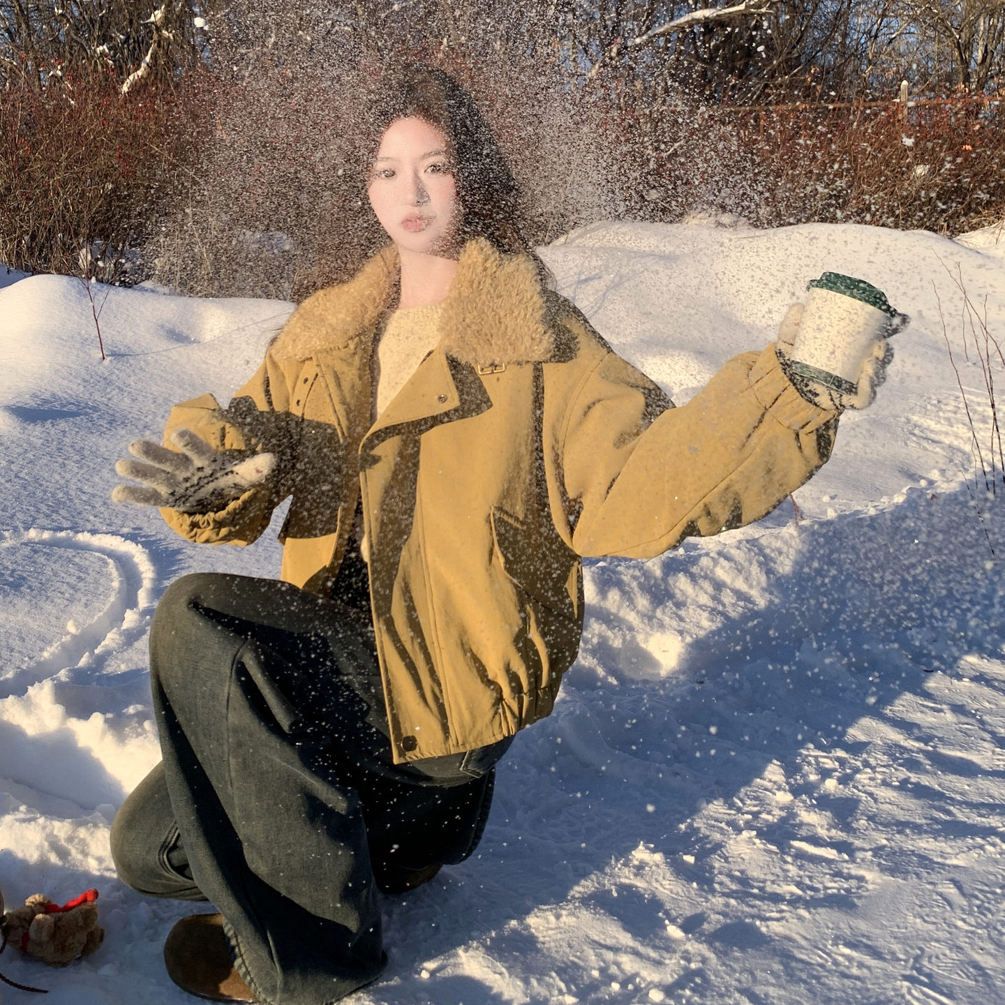 新加色【已出货】新面料羊巴金属丝90绒羽绒服D9996P295K425，女装短外套，沁古纱衣