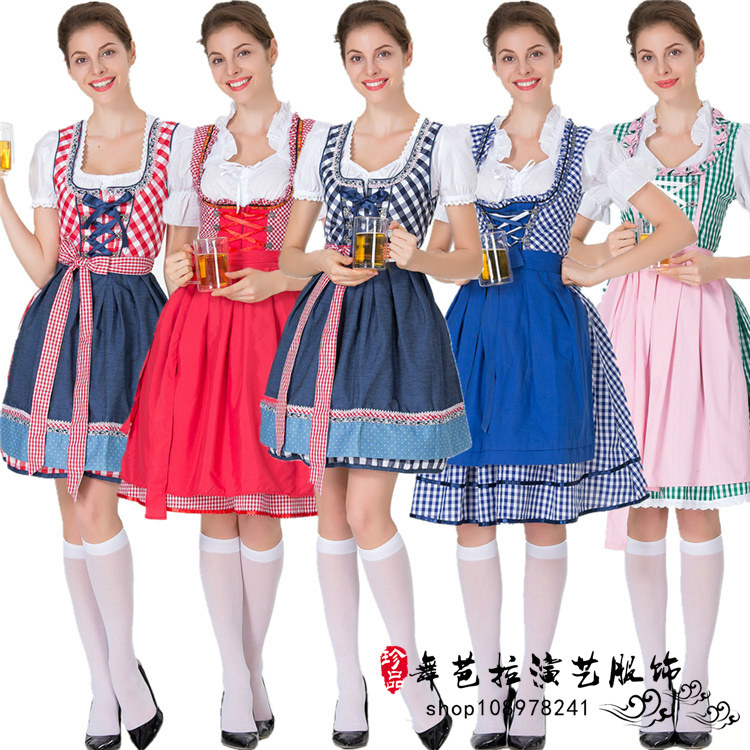 万圣节德国传统啤酒节活动服装慕尼黑啤酒服舞台表演服女仆演出服|ruв категории плесень играть/Аниме/вокруг/cos/настольные игры, вечеринка/магия товаров, группа приборов/украшения, платье - от Buy2taobao.com для оказания профессиональной услуги покупки агента Taobao