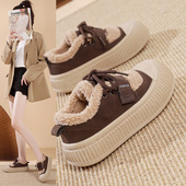 女2025冬季 女校园网红板鞋 新款 加绒运动鞋 百搭时尚 棉鞋 XT102