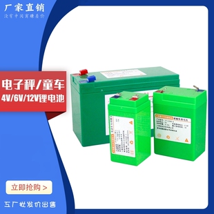 4V5Ah电子秤儿童车玩具电瓶6V12V台称地磅电子锁门禁磷酸铁锂电池