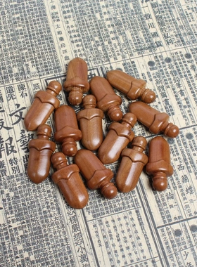 雷击枣木小剑挂件钥匙扣配饰老料深色素面纯手工打磨精雕