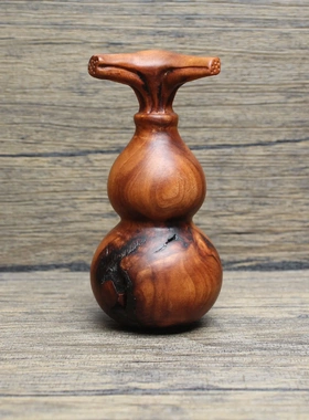 雷击枣木葫芦桌面摆件把玩手把件道家法器佑心匠雕刻木质工艺品