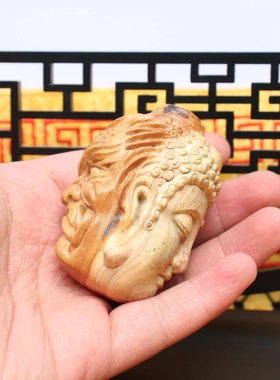 老料雷击枣木雕刻一念之间手把件保健球把玩木质工艺品