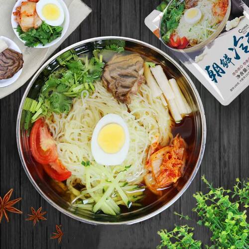 正宗东北朝鲜族大冷面380克酸甜味思小麦荞珍韩国延吉批发带调料