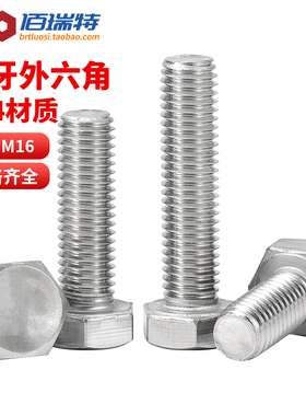 304不锈钢反牙外六角螺丝左旋螺栓螺钉反丝反扣M4M5M6M8M10M12mm