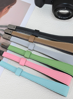 真皮手绳佳能V1R50V腕带R100适用富士XT50XT30XS20手腕带索尼A7C2