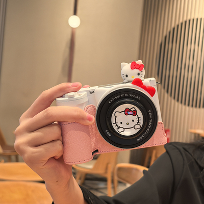 适用索尼zve10保护套sonyZVE10m2二代相机包底座zve10K L可爱配件