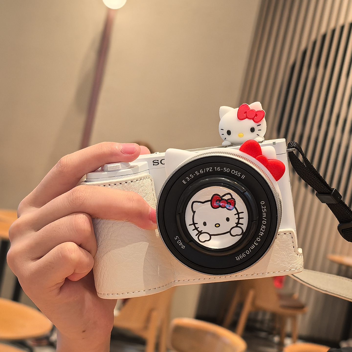 风尚恩久适用索尼zve10二代保护套zve10m2相机包A7C2底座皮壳配件