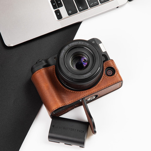 佳能R50V保护套R50相机包R8RP相机壳R10R7底座R62二代皮套牛皮