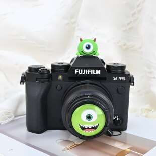 佳能R50相机卡通镜头盖热靴M50小痰盂49mm适用索尼富士尼康大眼仔