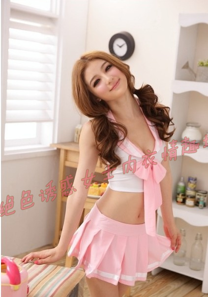 纯情多件套日韩学生制服套装性感女士性感可爱角色扮演分体舞台服