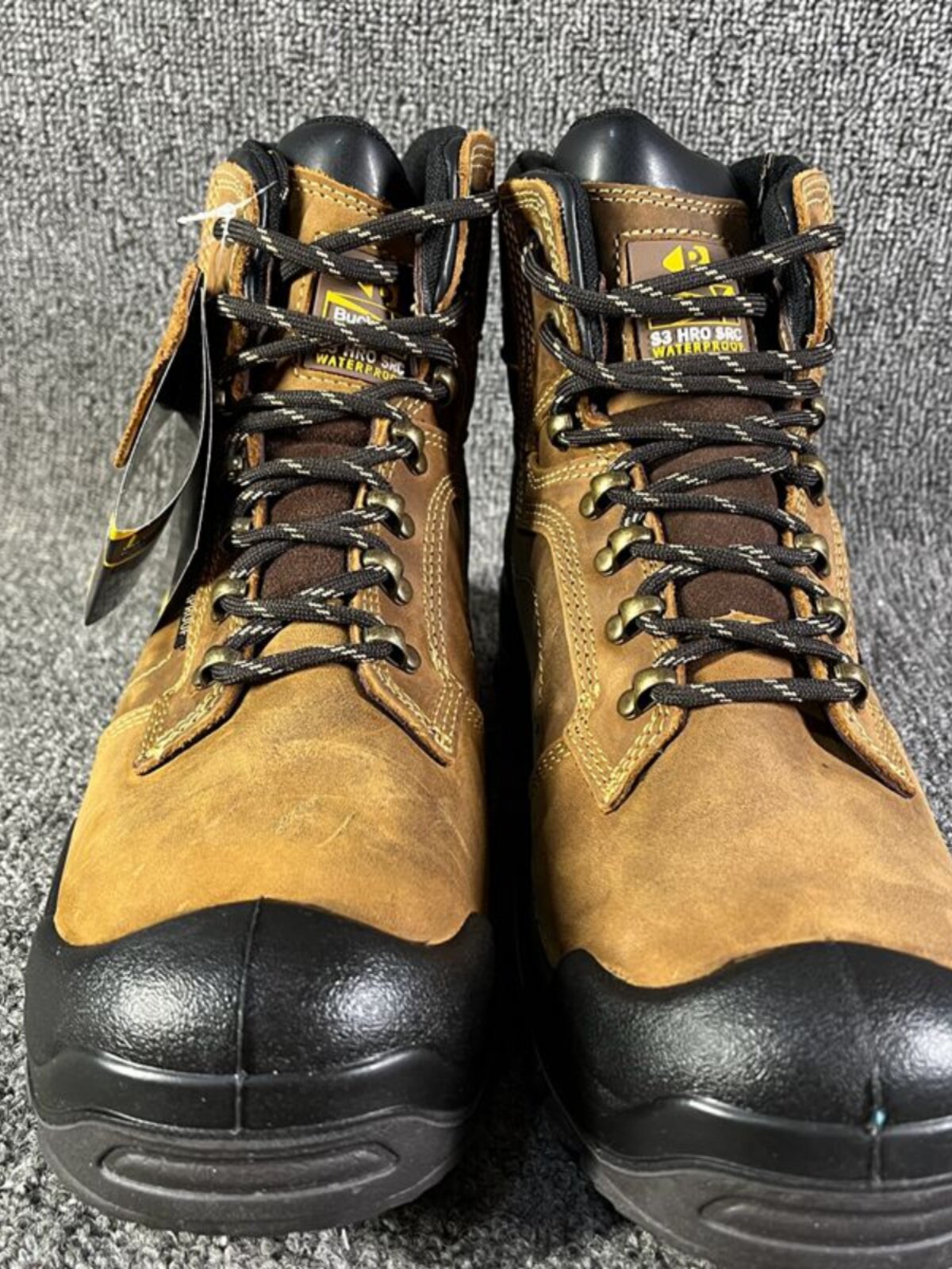 FOREIGN TRADE UNIQUE FIRST LAYER COWHIDE IRON STEEL TOE ANTI-SMASHING ANTI-PUNCTURE SOLID THICK SOLE ANTI-SLIP WEAR-RESISTANT WATERPROOF WORK LABOR PROTECTION SHOES