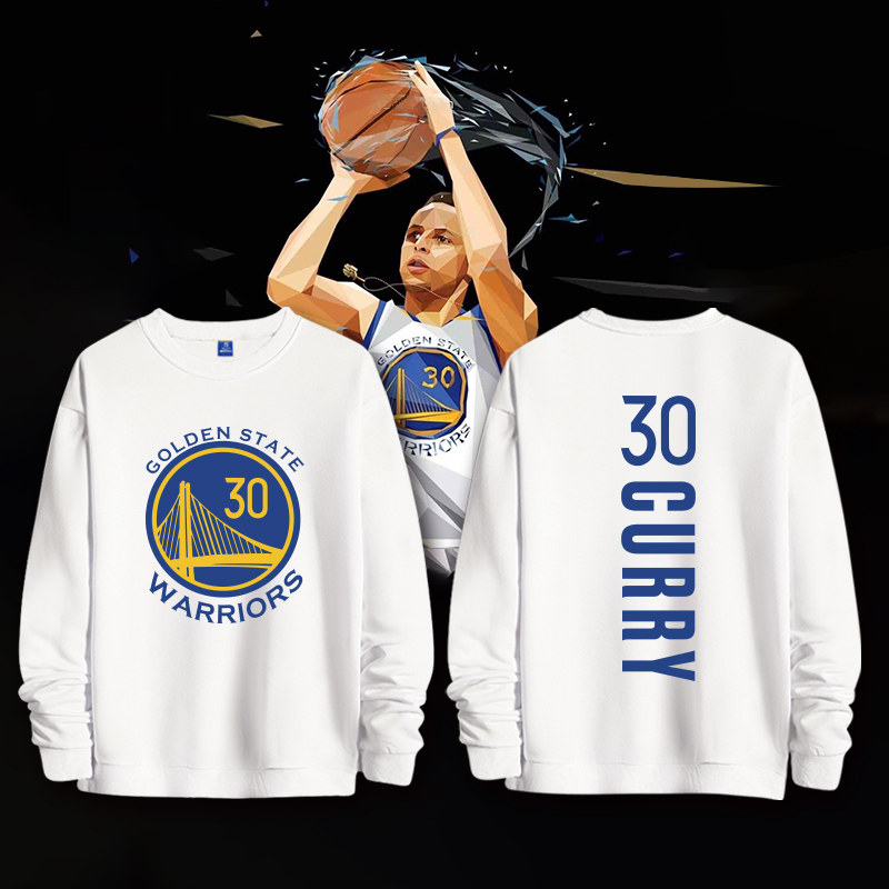 curry三分王金州勇士库里宽松运动打底外套圆领保暖卫衣男可定制