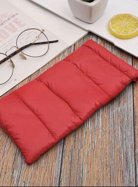 适用荣耀 Magic7 Pro手机收纳袋6.8手机保暖vs3防寒套x60i羽绒棉布袋子畅玩50m束口抽绳防尘保护壳袋