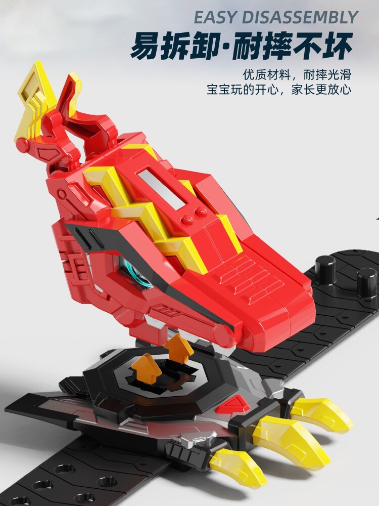 미니 에이전트 핵분열 시계 장난감 슈퍼 공룡 전원 변환 시계 소년 소녀 어린이 장난감