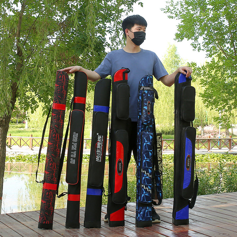 防水钓鱼包渔具包鱼竿包1.2米1.3米双层硬壳钓鱼杆包垂钓包台钓包