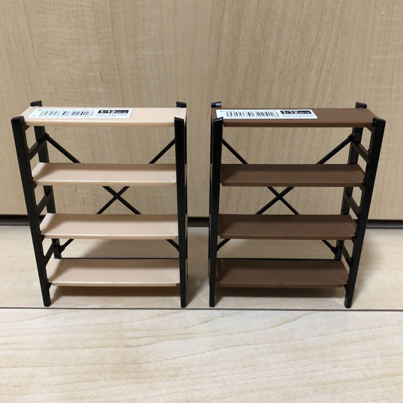 日本正版山田化学/YAMADA微缩1/12食玩货架蛋糕零食分类收纳架子