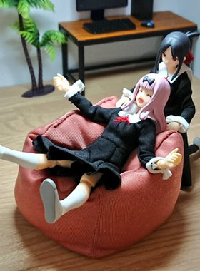 山田化学 微缩懒人沙发仿真摆件玩偶座椅垫Dollhous娃娃屋模型