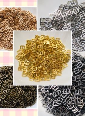 3mm厚宽日字扣娃用bjd娃衣ob11小布迷你包皮带鞋包扣金属超小装饰