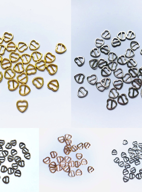 迷你心形日字扣娃用bjd娃衣ob11小布包皮带扣包扣鞋扣diy装饰配件