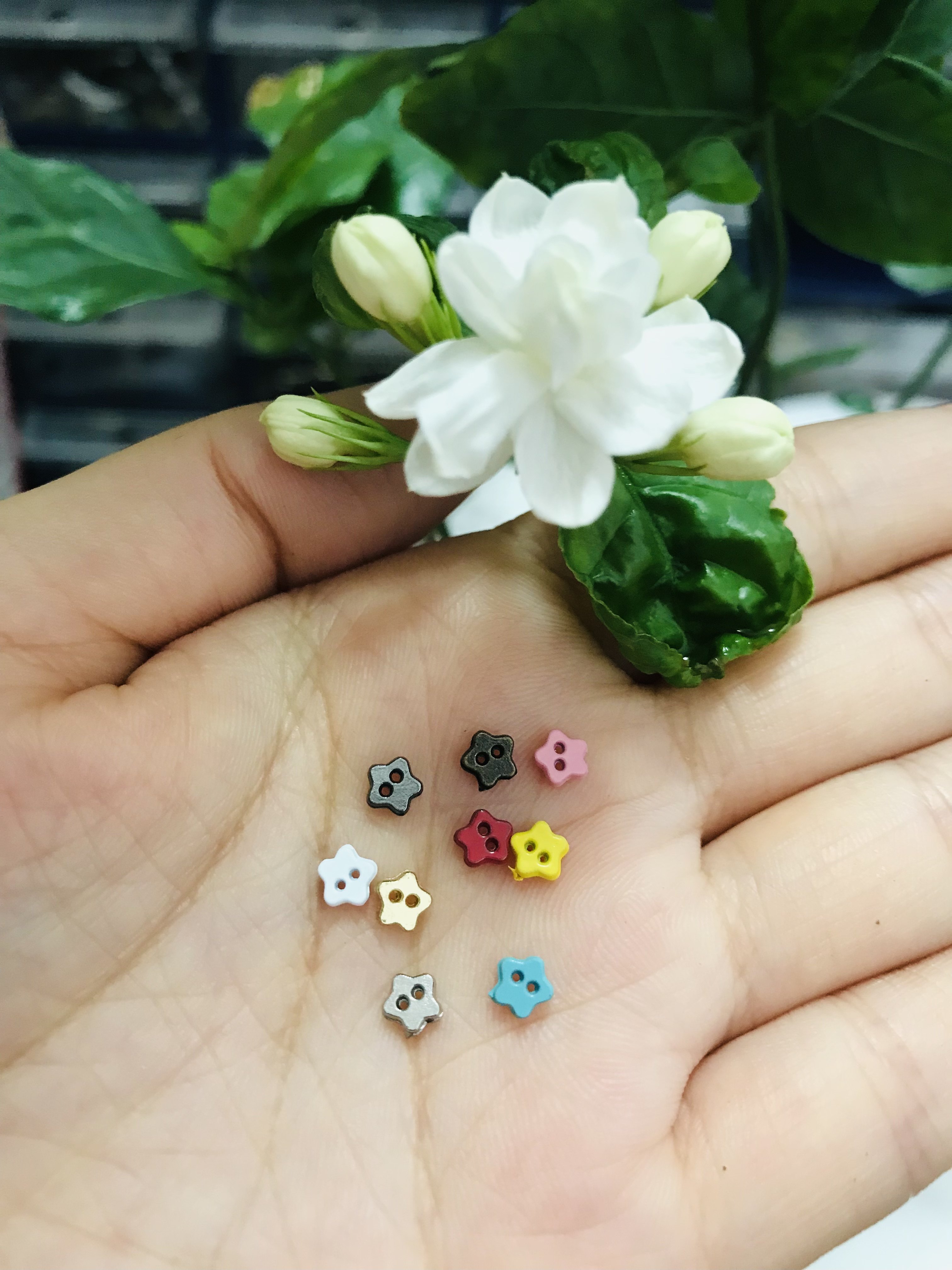 4mm5mm迷你Bjd钩针娃用纽扣可爱彩色小纽扣娃衣辅料6mm7mm金属扣