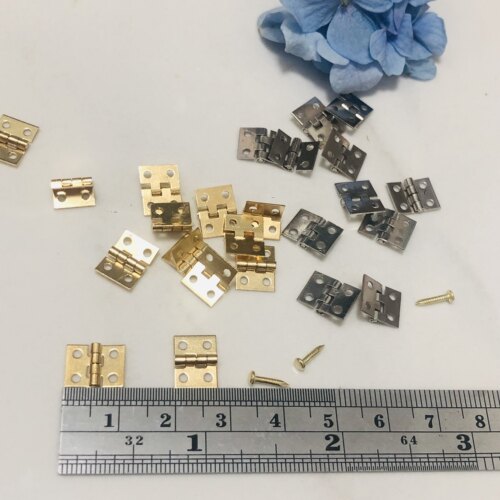 BJD SD娃用皮箱子4孔小合页 黄铜五金配件8*10mm