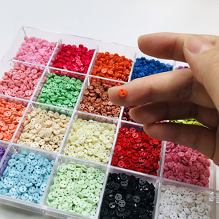 4mm两眼塑料纽扣迷你可爱彩色扣ob11 bjd 20cm娃衣辅料玩偶装饰