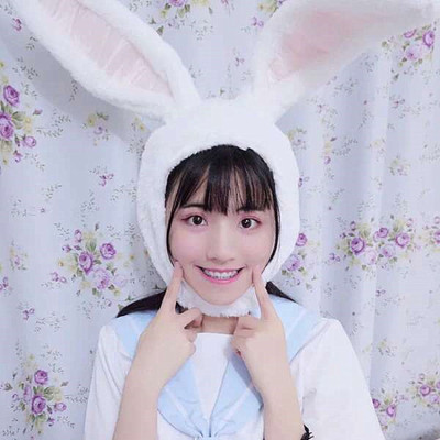 林小宅软妹甜美可爱兔子写真毛绒