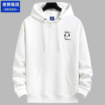 唐狮集团DESSO重磅卫衣男学生潮牌套头帽衫宽松秋冬加绒连帽外套
