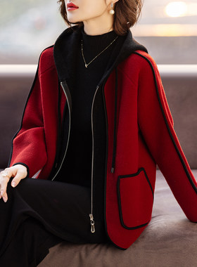 妈妈春秋外套洋气本命年红色过年衣服婆婆春装中老年人女2026新款