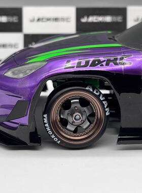 蚊车用 WORK1 TE37双氧拼色Mini-Z AWD AE24 TG仿真漂移金属轮毂