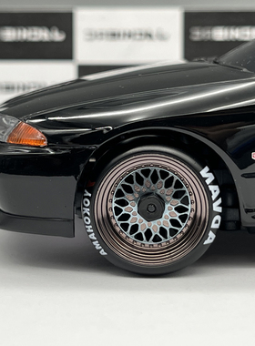 蚊车用 BBS款金属古铜色 Mini-Z AWD AE24 MK3 TG仿真漂移轮毂