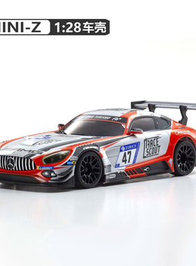 京商 MINI-Z RWD MR04蚊车车壳 奔驰AMG GT3竞速车壳 MZP257FRS