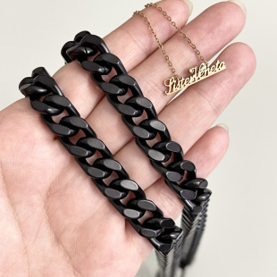 包包链条单买链条配件纯铜不掉色包带斜跨肩带链女包带子金色黑色