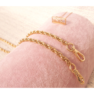 不锈钢包链金色女包链子链条diy包链长肩带包带子斜跨灯笼链精选