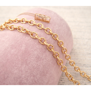 创意包链18K金色铜链雕花链条个性 设计首饰级包包肩带金属链长带