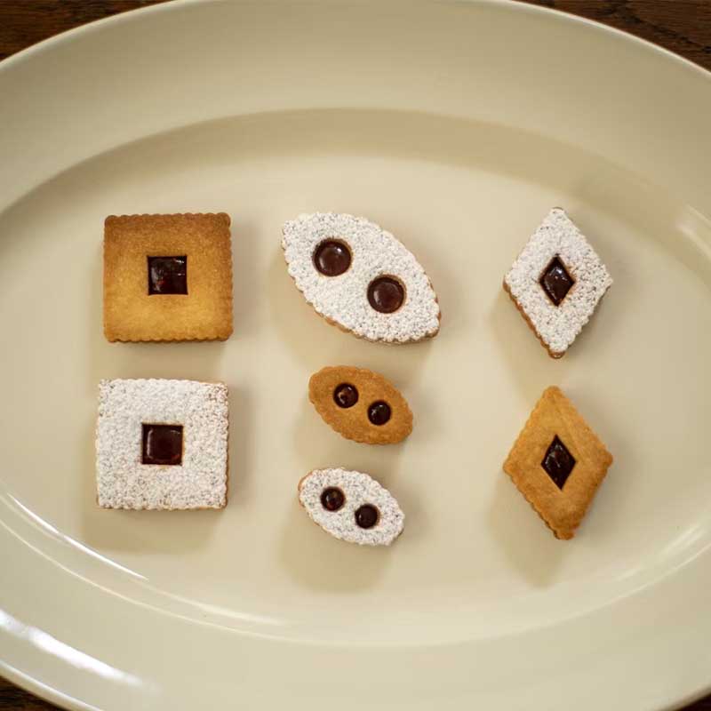 白脱模具圆角波浪夹心几何基础款方形花边圆形糖霜饼干烘培工具