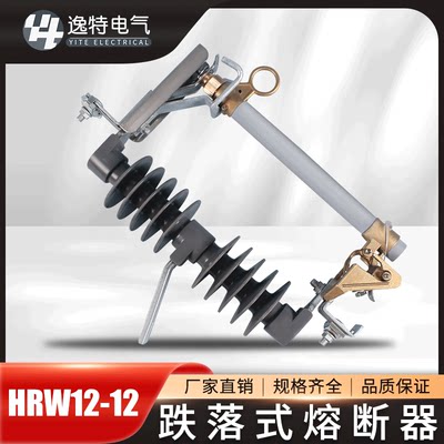 12KV户外高压跌落式熔断器HRW12-12/100/200A防污型保险开关硅胶