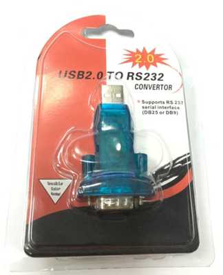 USB转RS232转换头 USB转串口DB9针头 USB 2.0转COM口转接头