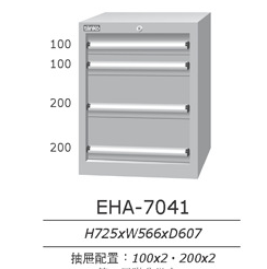 天钢工具柜 EHA-7041 抽屉式置物柜 多功能零件车 加厚铁皮柜