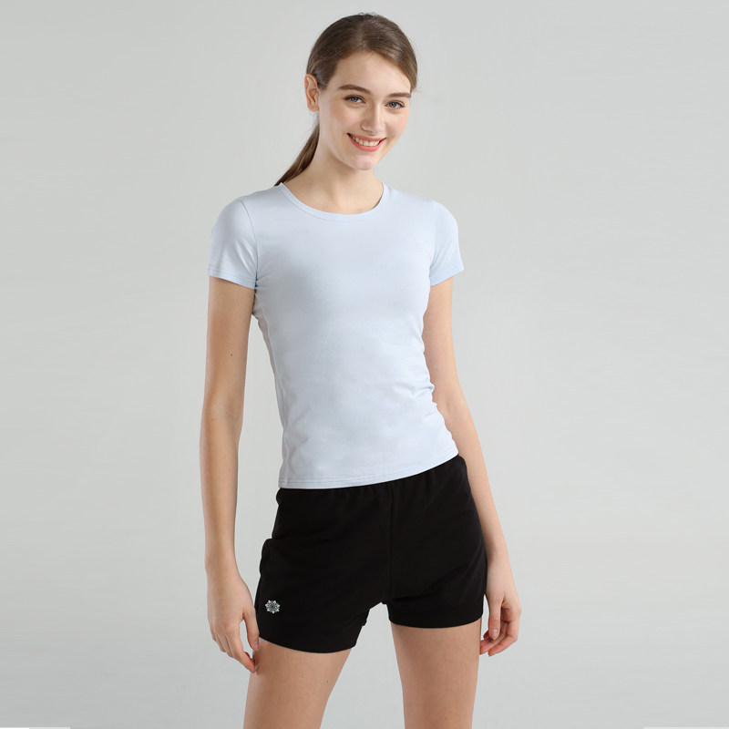 kvekon 艾扬格瑜伽服套装女短袖T恤棉圆领灯笼短裤透气健身运动服|ruв категории движение/йога/фитнес/фанаты товаров, йога, йога одежда - от Buy2taobao.com для оказания профессиональной услуги покупки агента Taobao